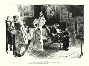 Pas un fantôme (lithographie) - Charles Dana Gibson