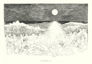Cette mer agitée (lithographie) - Charles Dana Gibson