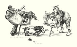 Les opéras rivaux (lithographie) - Charles Dana Gibson