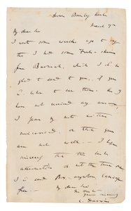 Lettre autographe signée