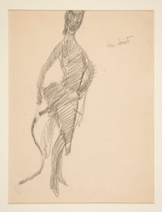 Dessin de costume : Diable en dame - Charles Demuth