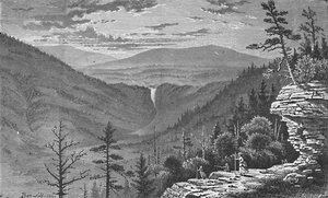 Rocher au coucher du soleil, Montagnes Catskill, 1883 - Charles E. H. Bonwill