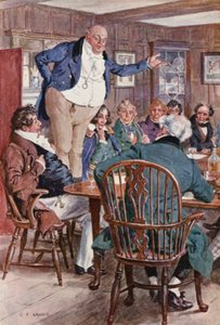 Illustration pour Les Papiers de Pickwick par Charles Dickens - Charles Edmund (after) Brock