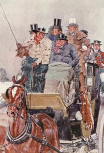 Illustration pour Les Papiers de Pickwick de Charles Dickens - Charles Edmund (after) Brock