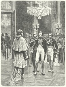 Napoléon recevant le cardinal Ercole Consalvi au palais des Tuileries, Paris - Charles Edouard Delort