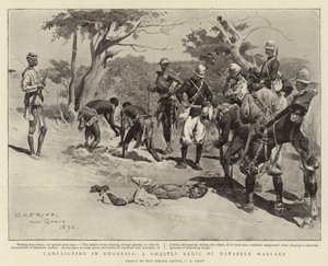 Campagne en Rhodésie, une relique macabre de la guerre des Matabele