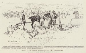Le cheval de Compton bivouaquant à Kroonstad - Charles Edwin Fripp