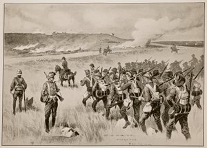Les Volontaires Impériaux de la Ville de Londres soutenant le flanc gauche du général Hamilton lors de l