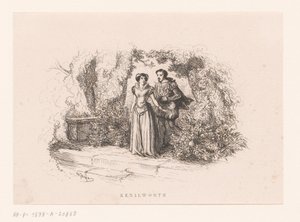 Couple dans un jardin