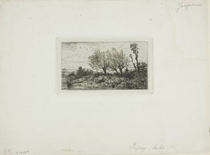 Paysage, saules - Charles Emile Jacque