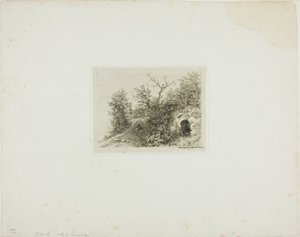 Homme assis sur une colline