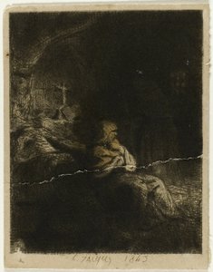 Moine en prière - Charles Emile Jacque