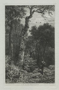 Chasse à la bécasse - Charles Emile Jacque