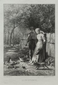 Printemps - Charles Emile Jacque