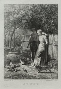 Printemps - Charles Emile Jacque