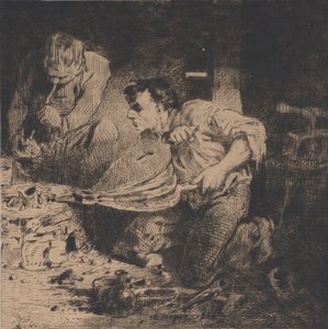 Les Faux-monnayeurs, 1843 - Charles Emile Jacque