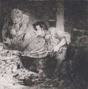 Les Faux-monnayeurs, 1843 - Charles Emile Jacque