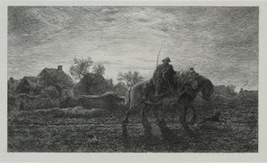 Le Matin - Charles Emile Jacque