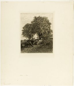 Le Repos - Charles Emile Jacque