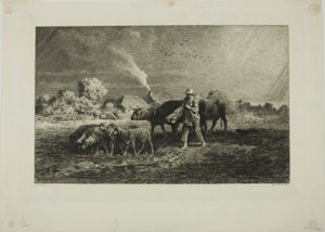 La Tempête - Charles Emile Jacque