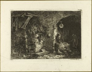 Le Puits - Charles Emile Jacque