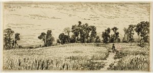 Champ de blé - Charles Emile Jacque