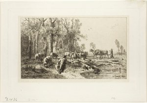 Hiver - Charles Emile Jacque