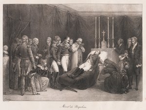 Mort de Napoléon, début du XIXe siècle - Charles Etienne Pierre Motte