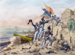 La reddition de Ciudad Rodrigo, Espagne - Charles Etienne Pierre Motte