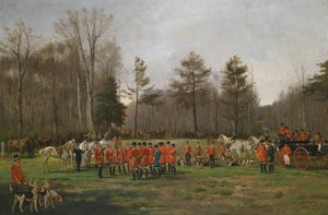 Avant la chasse au renard - Charles Fernand de Condamy