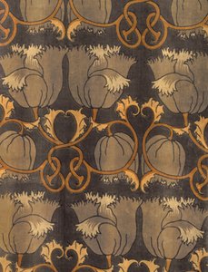Coquelicots, fabriqué par G.P. & J Baker, c.1888 (détail)