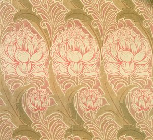 Papier peint conçu par Voysey, victorien - Charles Francis Annesley Voysey