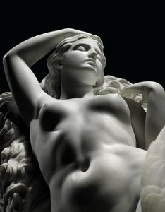 Une figure grandeur nature de Rhodopis sur socle, 1862