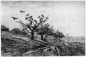 Arbre à corbeaux - Charles Francois Daubigny