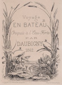 Frontispice, Voyage en bateau - Charles Francois Daubigny