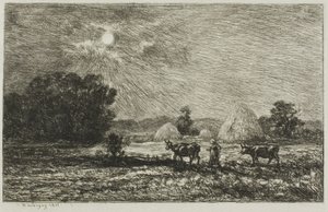 Clair de lune à Valmondois - Charles Francois Daubigny