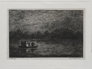 Le voyage en bateau : Voyage de nuit ou pêche au filet (deuxième version)