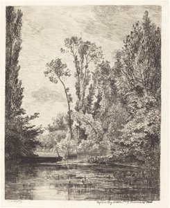 Les Iles vierges à Bezons - Charles Francois Daubigny