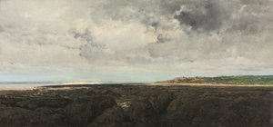 Villerville vu du Ratier, 1855 - Charles Francois Daubigny