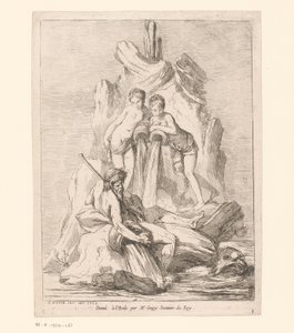 Fontaine avec deux nymphes et un dieu de la rivière