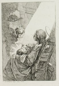 La Vierge Marie berçant l