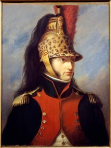 Portrait de Louis Bonaparte (1778-1846) en uniforme de colonel du 5e régiment de dragons. Peinture par Charles François Jalabert (1819-1901) 1852. Malmaison, musée du château