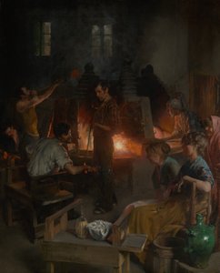 Souffleurs de verre de Murano, 1886