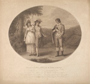 Rosalind, Celia et Orlando - "Comme il vous plaira", Acte III, Scène II - Charles Gauthier Playter