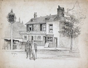 Ancien moulin à vent, 214-214 Chiswick High Road, Turnham Green, Londres, 1892-1933 - Charles George Harper