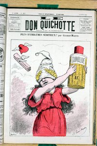 Couverture de "Don Quichotte", numéro 215, Satirique en couleurs