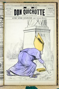 Couverture de "Le Don Quichotte", numéro 925, Satirique en couleurs - Charles Gilbert Martin