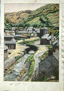 Boscastle, Cornouailles, c.1919 - Charles Ginner