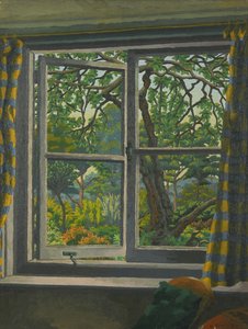 À travers une fenêtre de cottage, Shipley, Sussex