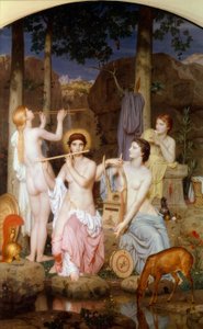 Minerve et les Grâces - Charles Gleyre